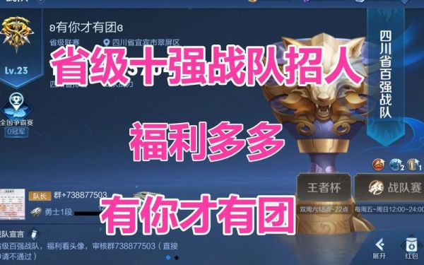 王者荣耀新人欢迎词？新手战队7