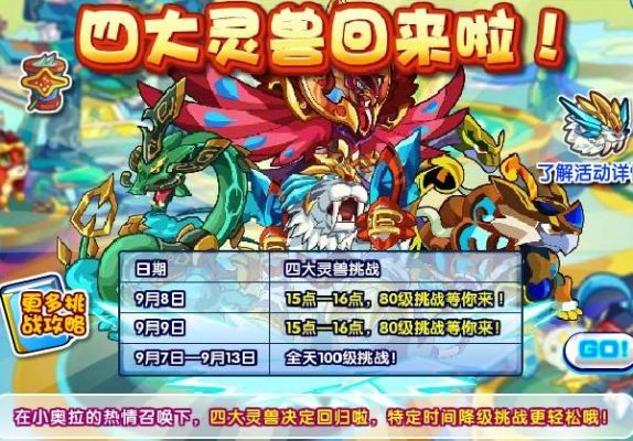 4399奥拉星超四大灵兽哪个好？奥拉星新手必练精灵
