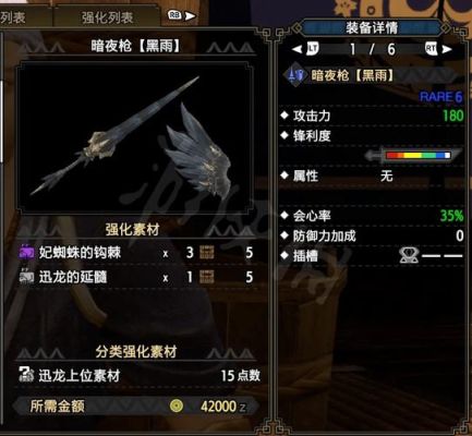 求怪物猎人p3个个属性最强长枪及适合装备？怪物猎人XX新手长枪