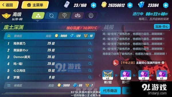 崩坏3无尽深渊有哪些奖励无尽深渊奖励详解？崩坏3无尽深渊新手