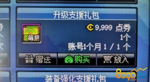 每月升级支援礼包只能用点券吗？dnf新手等级礼包2015
