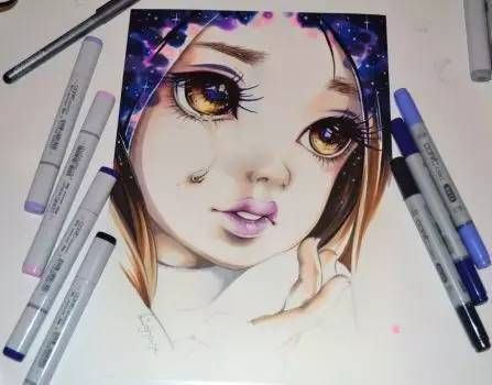 初学者漫画上色，应该用马克笔还是彩铅，彩铅用油性还是还是水溶性？-王者新手马克视频教学视频
