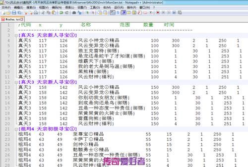传奇NPC对话框彩色字代码？-传奇私服新手地图的代码是