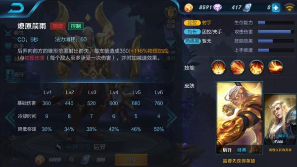 王者荣耀新手后羿最强出装？-新手如何操作后裔