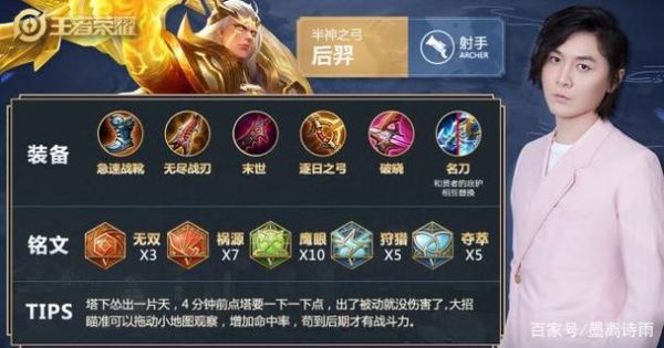后羿新手出装？-新手玩后裔教程