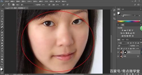 照片里的人怎么把皮肤调白？-新手ps如何祛痘美肤