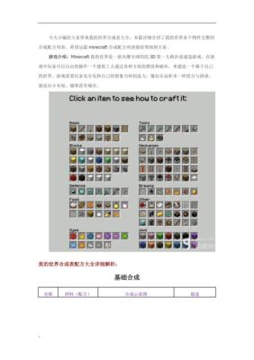 打造世界圆桶怎么合成？-打造世界新手合成表