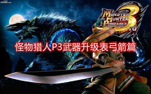 PSP关于怪物猎人P3装备，新手该装备什么？-怪物猎人新手选武器