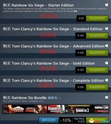 彩虹六号steam多少钱？-彩虹6号买新手版本还能买别的版本吗