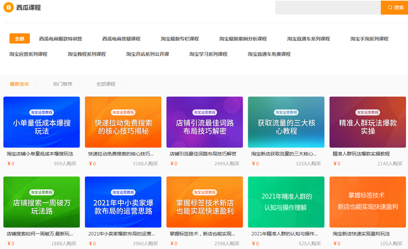 淘宝运营培训班有用吗？-淘宝大学那些课程对新手有用