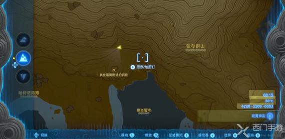 王国之泪阿沅队本部南边的洞窟怎么过？-塞尔达新手村神庙石头挡路
