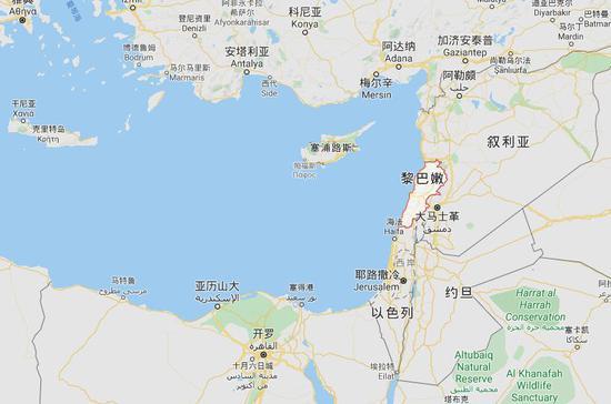 黎巴嫩在世界地图上的什么位置？-新手泰尔波斯