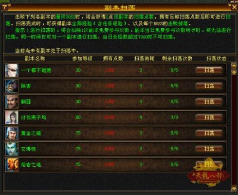 怀旧天龙八部新副本攻略？-天龙八部新手刷什么副本提高评分