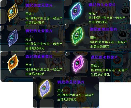 谱尼的八个碎片怎么合成精元？-赛尔号谱尼真身攻略新手