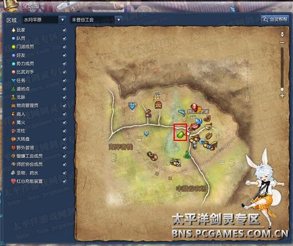 剑灵怎么自动去要去的地图路线？-剑灵新手村地图