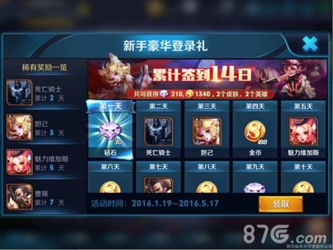 王者体验服2023新手登录送什么？-王者新手14天签到送什么