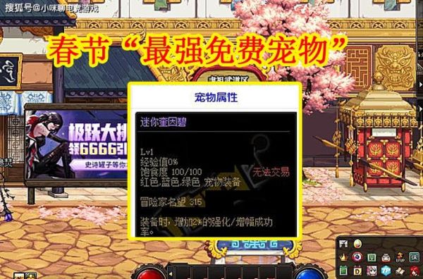 Dnf春节套装里面那个宠物厉害？-dnf2019春节套宠物