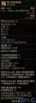dnf戒指属性？-dnf戒