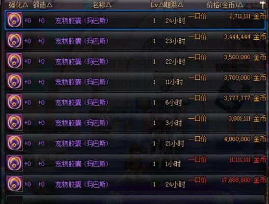 dnf宠物商城有卖吗？-dnf卖吗
