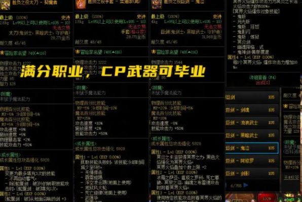 dnf武器品级？-dnf品级