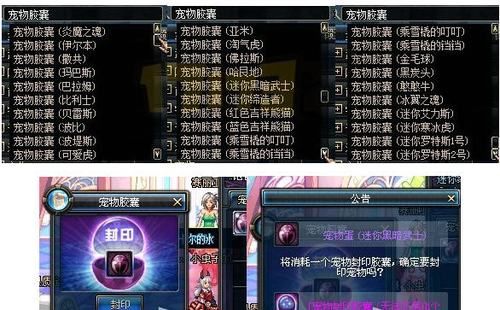 地下城与勇士:dnf拍卖行的宠物胶囊买哪个宠物？-dnf宠物胶囊