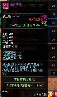 dnf耳环是特殊装备吗？-dnf90耳环
