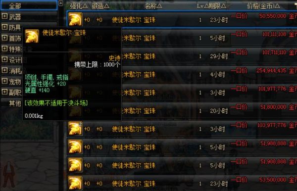 光强武器附魔宝珠叫什么？-dnf光强卡片
