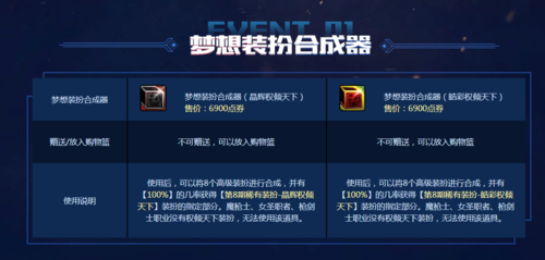 dnf买梦想装扮合成器划算吗？-dnf梦想装扮合成器