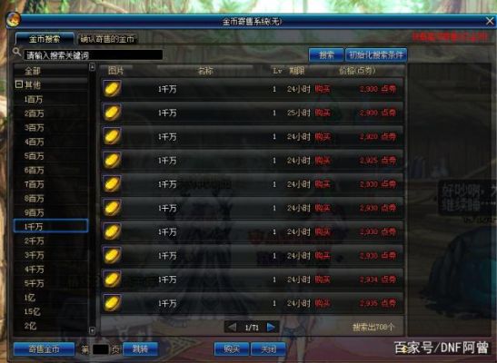 dnf快速获取金币？-刷dnf金币