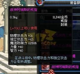 DNF中有个戒指叫眼睛的么？-dnf的眼睛