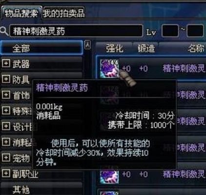 dnf减cd的药是什么，我见别人一直用同一招。这种是什么药，求获得途径？-dnf减冷却
