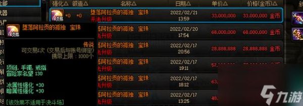 dnf暗强宝珠2021？-dnf暗属性强化宝珠