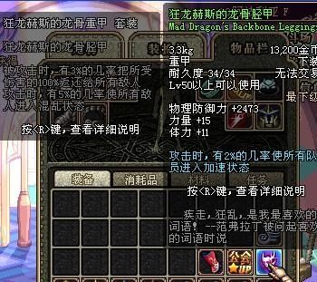 狂龙赫斯的龙骨胸甲适合红眼吗？-dnf赫斯