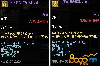 DNF闪耀的黄色徽章镶嵌到哪个装备上？-dnf闪耀心情