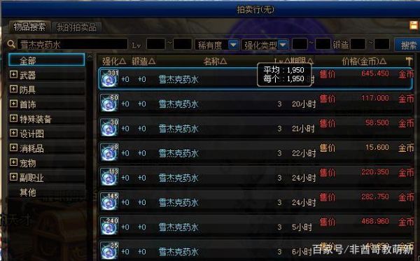 晶核加暴击率的药怎么获得？-dnf魔法暴击药水