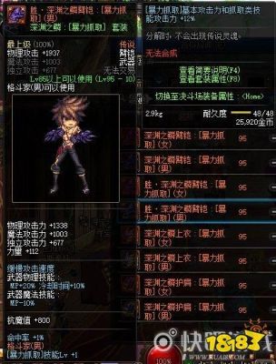DNF剑魂的装备，远古1是什么？-DNF男柔道换装