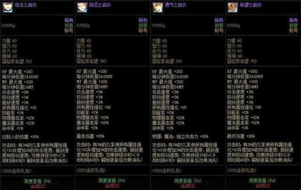 dnf瞎子金秋礼包称号光环选什么？-dnf无敌套