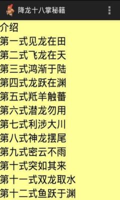 降龙十八掌秘籍？-dnf风拳流的秘籍
