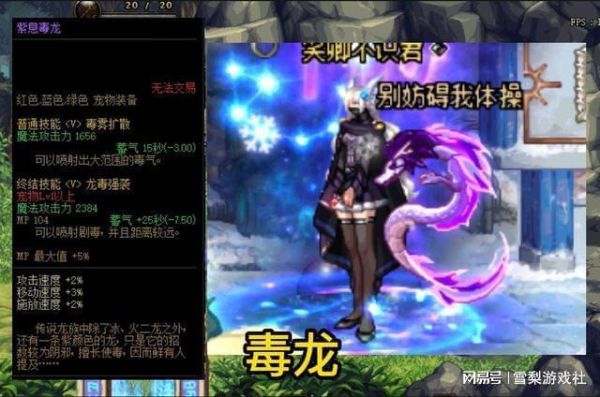 dnf女毒王用千足蜈蚣好还是毒龙好？-dnf毒龙