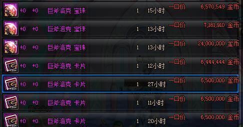 地下城搬砖卖什么材料？-dnf炼金术师材料