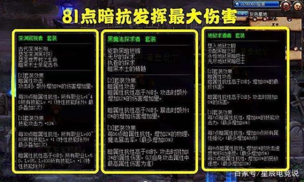 dnf为什么要堆暗抗？-dnf 暗属性攻击