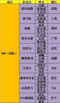 DNF亚洲争霸赛冠军，亚军，季军是谁？-wcg dnf