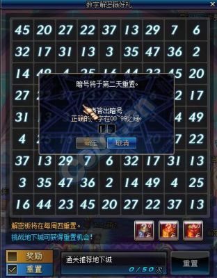 地下城卡门的机制？-dnf数字解密怎么玩