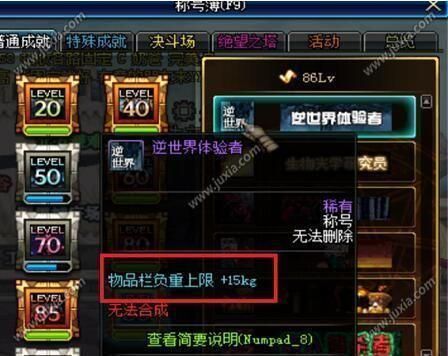 DNF邮件物品负重超过了物品栏负重怎么？D？-dnf怎么增加负重
