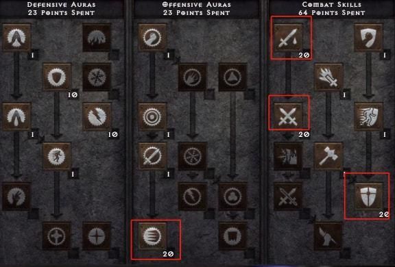 暗黑2重制版双热骑士加点和装备？-dnf双骑士