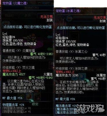 地下城宠物炎魔之魂和冰翼之魂哪个好些？-dnf炎魔之魂属性