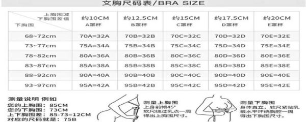 胸罩分A.B.C.D罩杯怎么分的要看哪里才能分别？-dnf95c