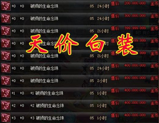 dnf100级白装可以继承？-dnf白装哪里买