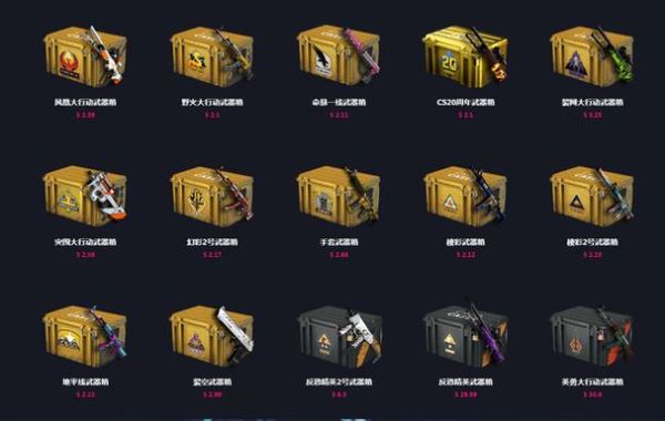 csgo各个武器箱出金概率？-dnf武器箱