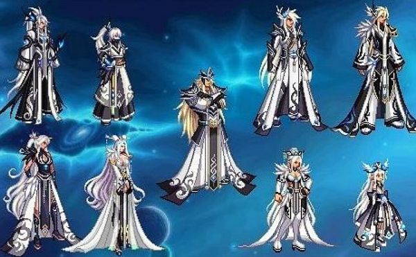 dnf地下城与勇士剑魂天空6哪个颜色好？-dnf女圣职站街图